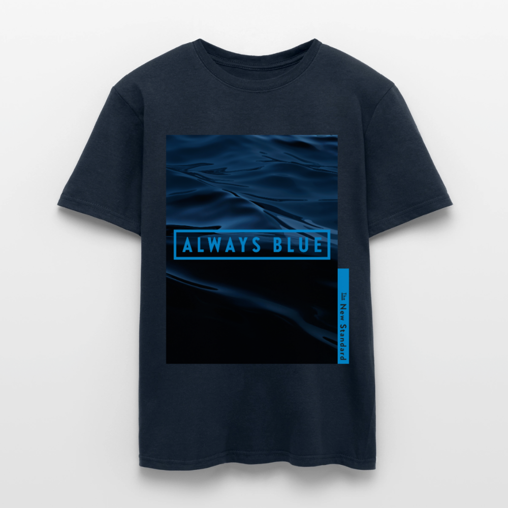 Always Blue T-shirt with waves - navy