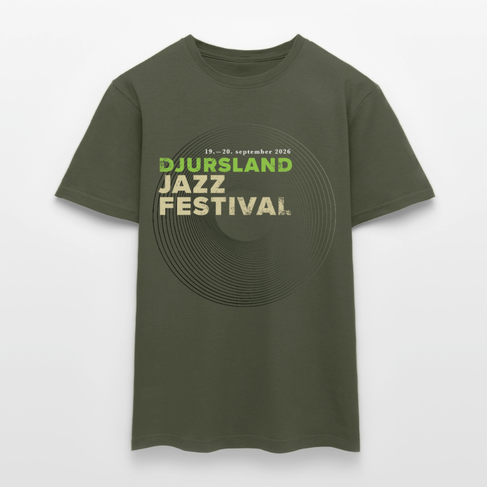Grøn Djursland Jazz Festival t-shirt - military green