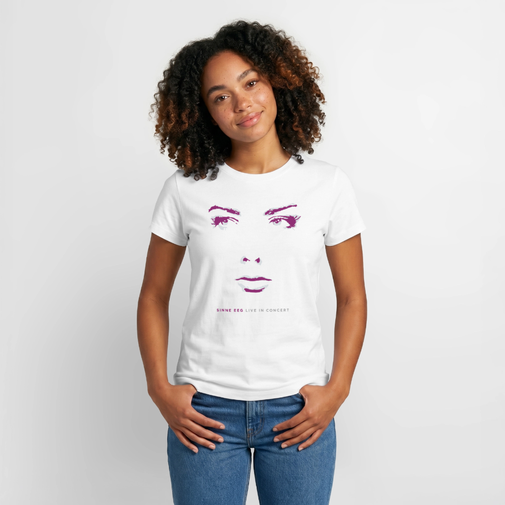 Sinne Eeg test t-shirt, Purple and blue - white