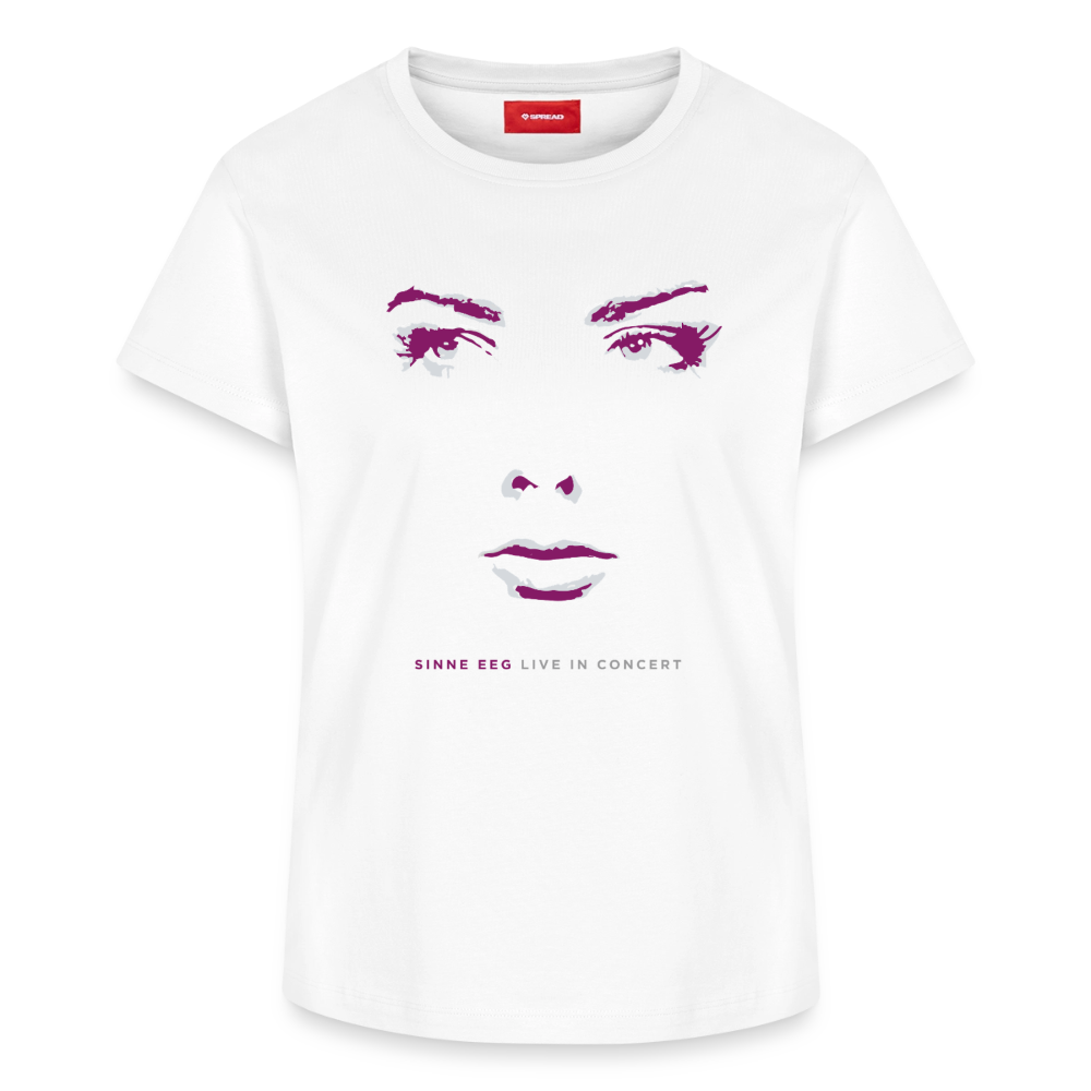 Sinne Eeg test t-shirt, Purple and blue - white