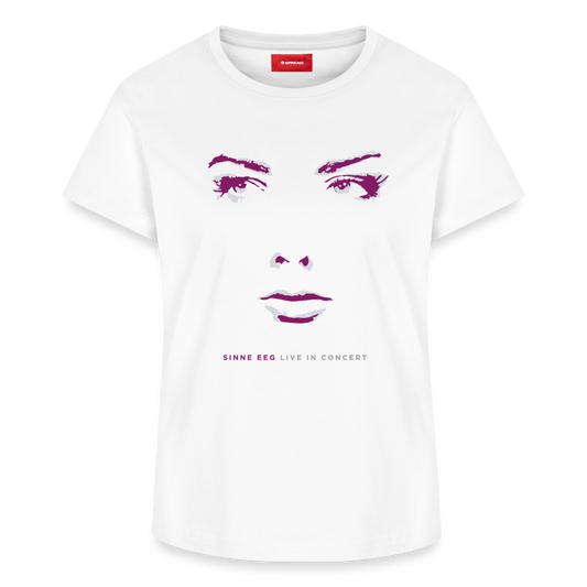 Sinne Eeg test t-shirt, Purple and blue - white