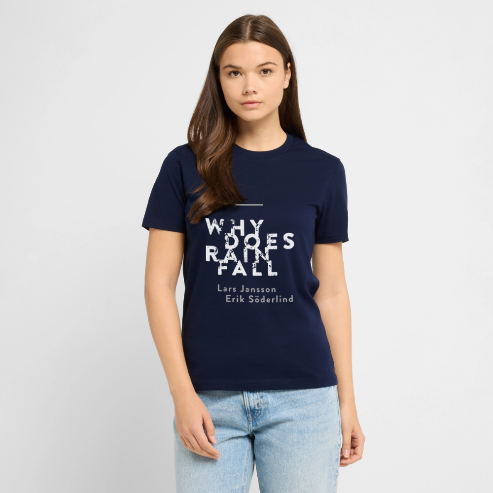 Official Why Does Rain Fall t-shirt - navy