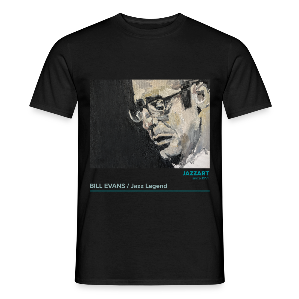Jazzart T-shirt with Bill Evans - black