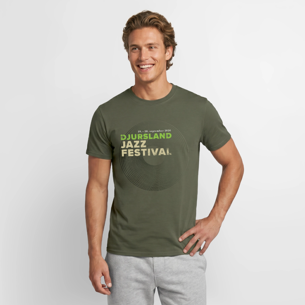 Grøn Djursland Jazz Festival t-shirt - military green