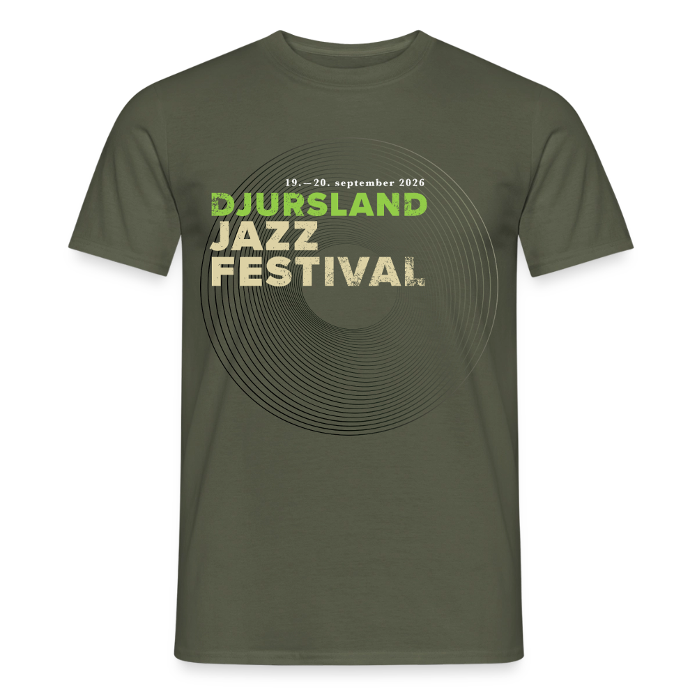 Grøn Djursland Jazz Festival t-shirt - military green