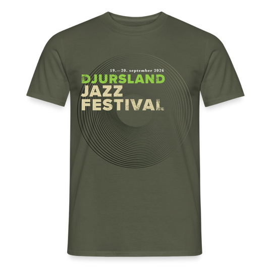 Grøn Djursland Jazz Festival t-shirt - military green