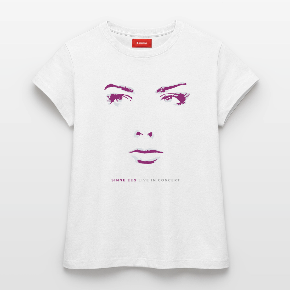Sinne Eeg test t-shirt, Purple and blue - white