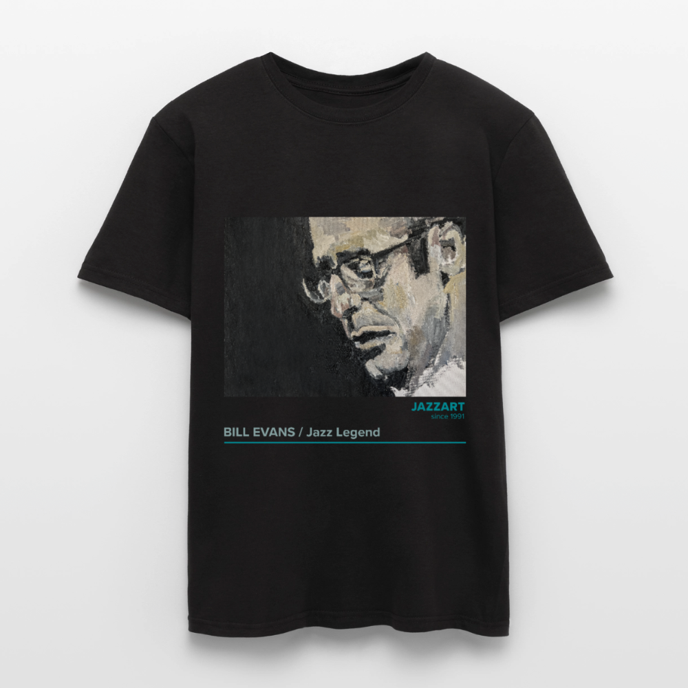 Jazzart T-shirt with Bill Evans - black