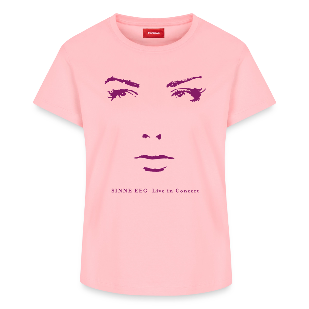 Sinne Eeg Pink T-shirt with portrait - rose