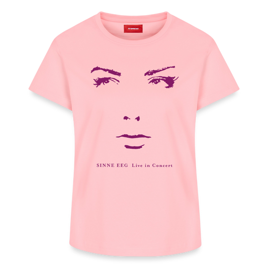 Sinne Eeg Pink T-shirt with portrait - rose